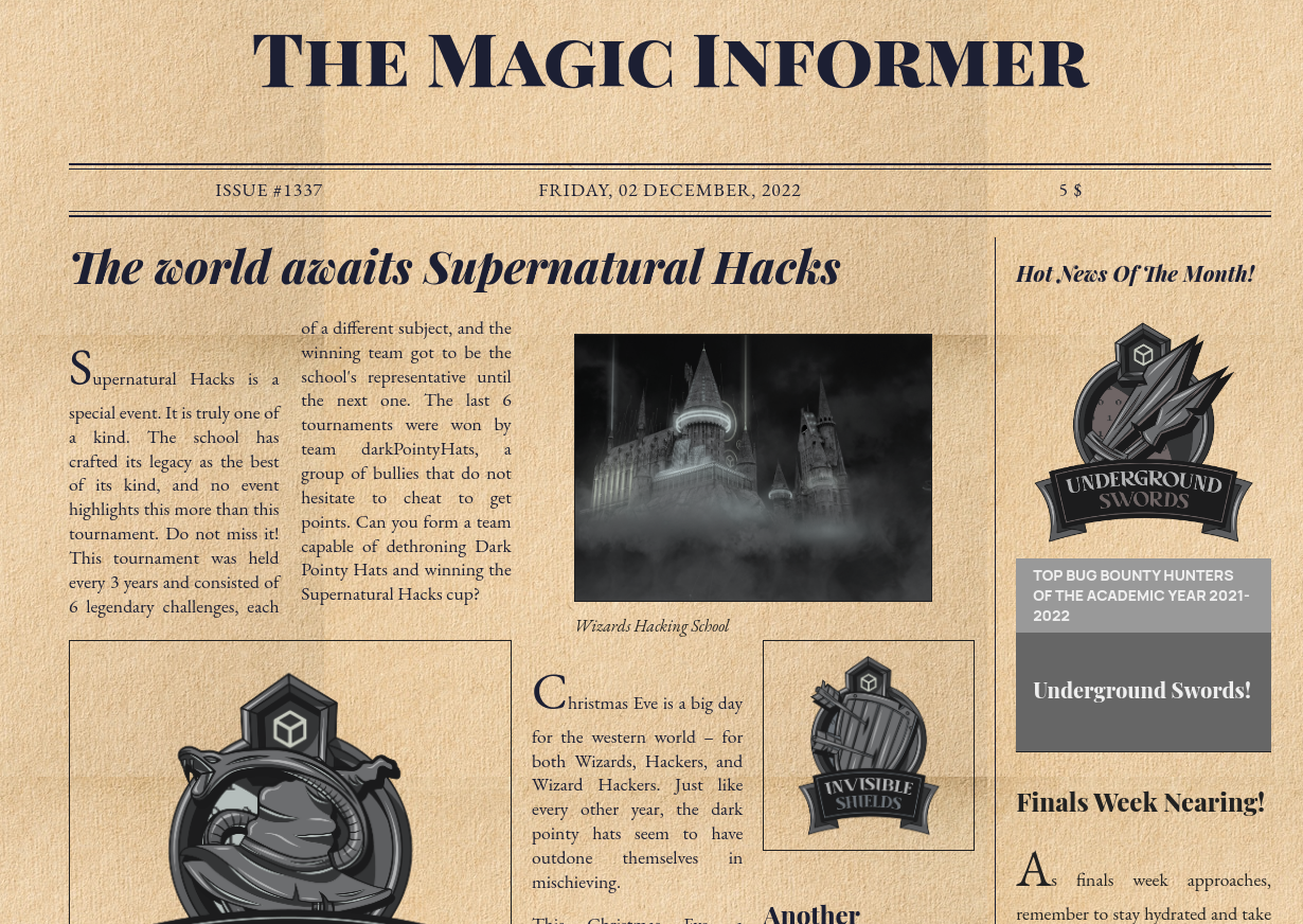 The Magic Informer